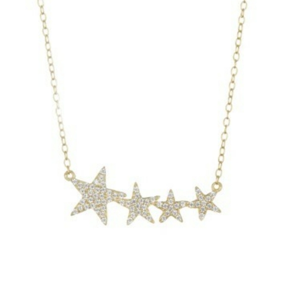 Fine Jewelry Jewelry - 💎14k over Sterling Silver Shooting STAR Neck💎